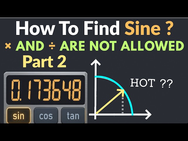 How Calculators ACTUALLY Find sine ?  [ Part 2 ]