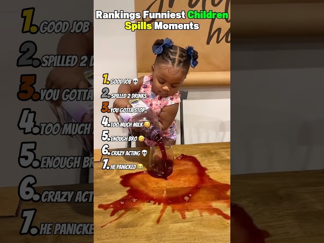 Ranking Funniest Children Spills Moments 😂