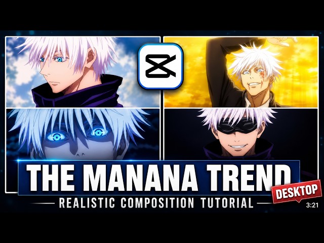 CAPCUT DESKTOP TUTORIAL || VIRAL MANANA EDIT: MASTER THIS NEW ANIME TREND #capcut #capcuttutorial