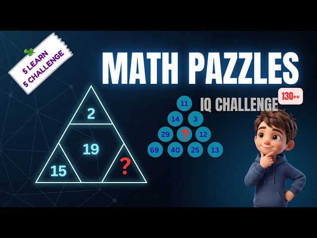 Master 10 Math Puzzles | Learn First, Then Test Yourself | IQ 130++