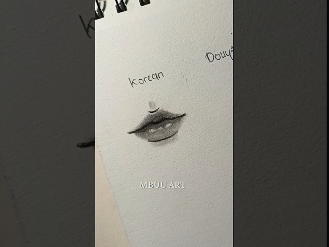 How to draw Lips✨ || korean, douyin, and indian✨ #drawing #tutorial #howtodraw #lips #shorts #art