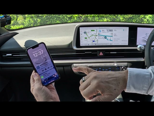 How to  activate the Apple Car Play system in a 2023 Hyundai Ioniq 6