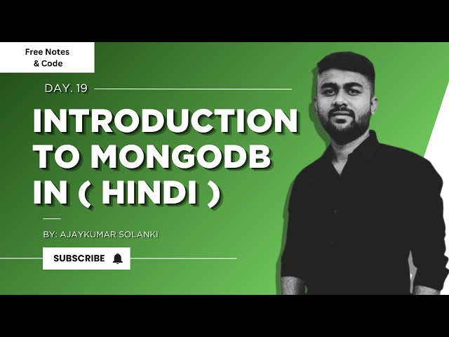 ( Day 19 ) Introduction to MongoDB | 🚀 MongoDB Full Course for Beginners