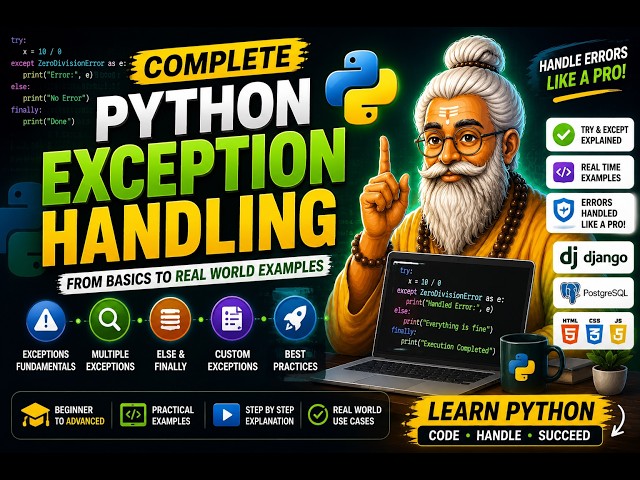Python Exception Handling for Beginners | Try, Except, Else & Finally PART-4