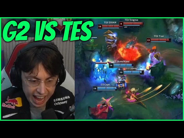 Caedrel Reacts To Ending Of CRAZY G2 VS TES Series FT. Untara