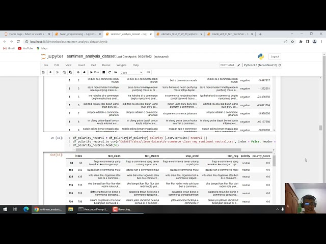 Ekstraksi Fitur TF-IDF Word2Vec