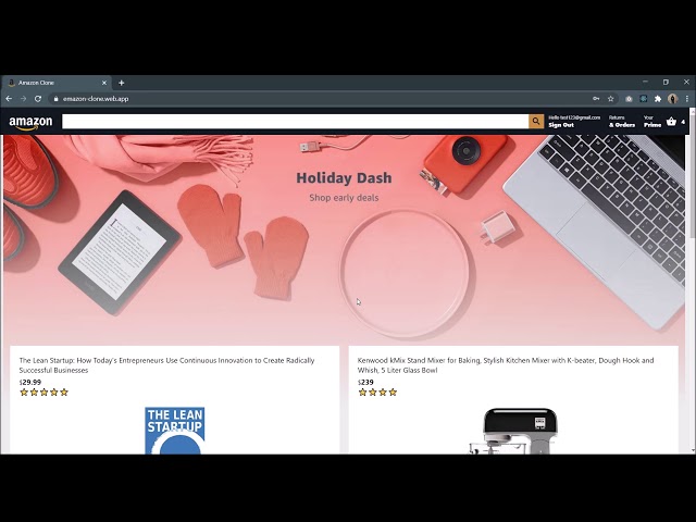 Full-Stack Amazon clone with React JS