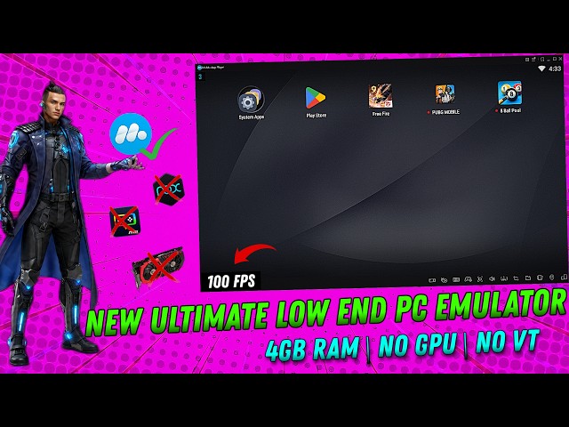 Want 100 FPS On Low-End-PC? | Download This MuMu 6 Lite Emulator | 4GB RAM Only | No GPU 🔥