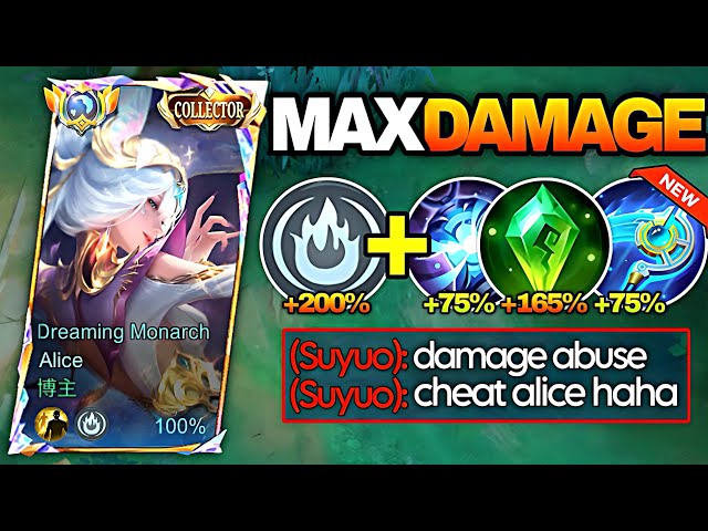 ALICE DAMAGE BUILD WITH STARLIUM SCYTHE MELTS EVERYONE IN SECONDS! | BEST BUILD & EMBLEM | MLBB 2026