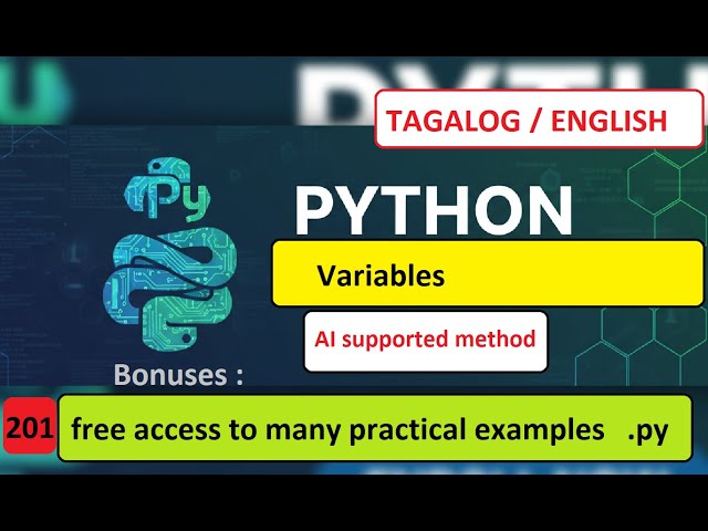Python variables int, float   ( Tagalog / English )