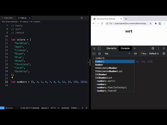 Array.sort Method in JavaScript