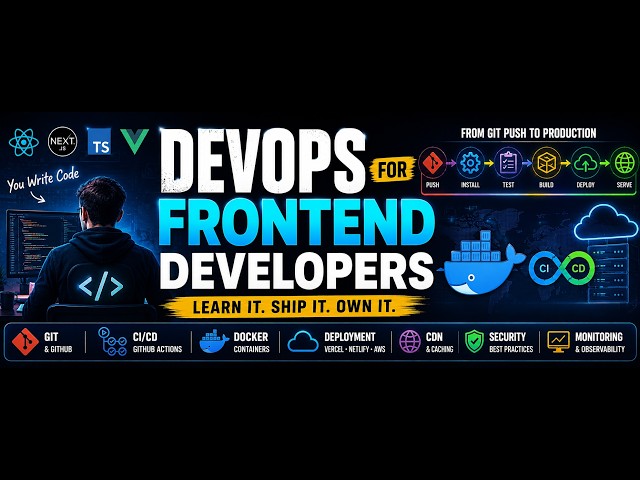 DevOps for Frontend Developers  CICD, Docker, Deployment, Security & Monitoring