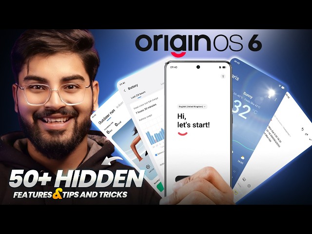 Origin OS 6 Tips and Tricks & Hidden Features in Hindi 🔥 OriginOS 6 All Features in Android 16