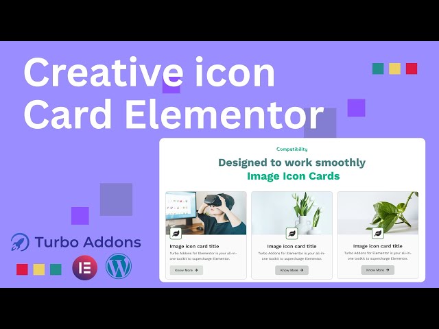 Creative icon Card Design Using Elementor Wordpress |Turbo Addons | Elementor Tips and tricks - 2026