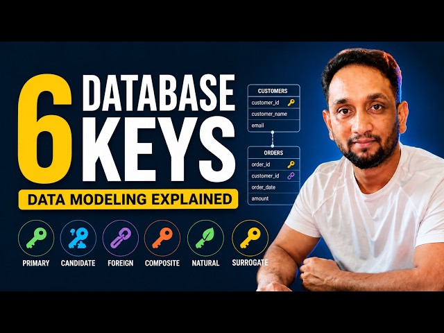 6 Types of SQL Keys Explained: Primary, Candidate, Foreign, Composite, Natural & Surrogate