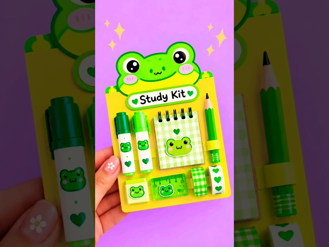 DIY Homemade Study Kit! 🤓🌈 easy paper craft/ best out of waste #shorts #papercraft #diy