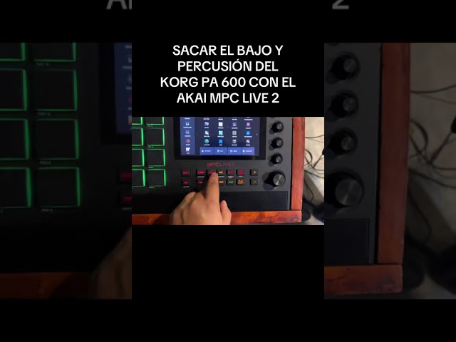 Sacando el bajo, percusión y bombo al pa 600 de Korg con Akai MPC LIVE 2
