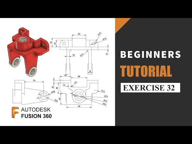 Autodesk Fusion 360 Tutorial for Beginners | Exercise 32 | Learn the basics of designing