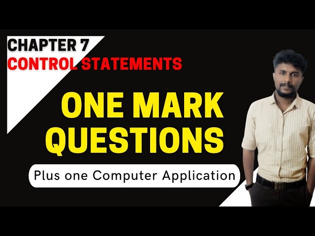 PLUS ONE COMPUTER APPLICATION  /CHAPTER 7 MCQ / PLUS LEARN