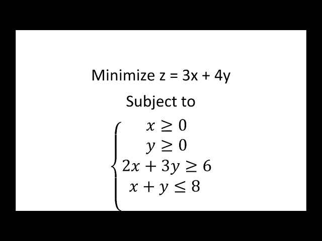 Minimize Objective Function Given Constraints. Part 2