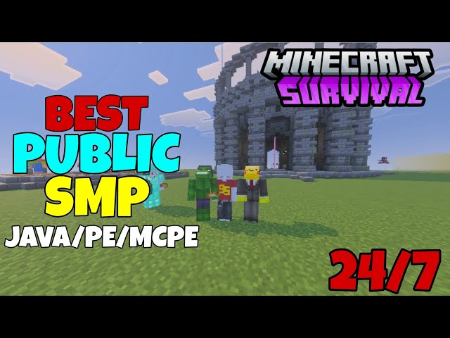 Best Public Survival Minecraft SMP Server | (Java/Cracked) 24/7 Online | Anyone Can Join |