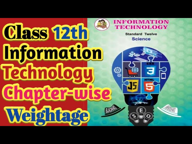 Class 12th Information technology Chapter-wise Weightage | Maharashtra Board #IT