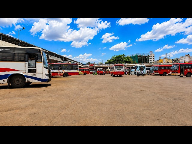 Explore Majestic Bus Station, Bangalore 🇮🇳 Karnataka | India's Busiest Transit Hub | 4K 60 FPS