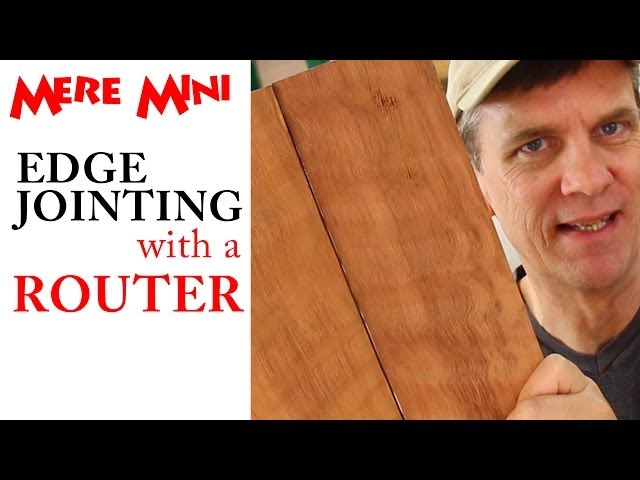 Squaring up board edges (edge jointing) with a router | Mere Mini