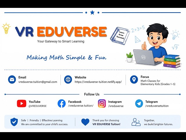 Make Math Easy & Fun! 🎯 | VR EDUVERSE Online Math Tuition