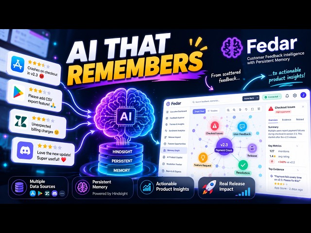 We Built an AI That Remembers Customer Feedback 🧠 | Fedar Demo