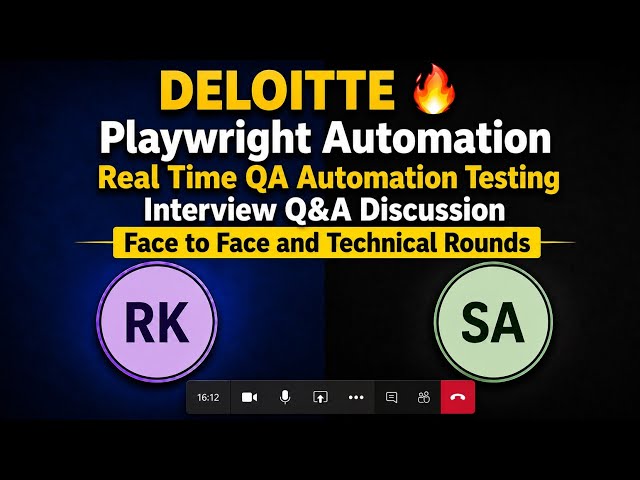 DELOITTE🔥 Playwright QA Automation Testing Interview QA #automationtesting #softwaretesting  #sdet 