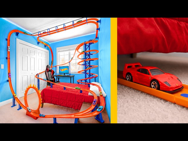 I Built a Giant Hot Wheels Track in My Room