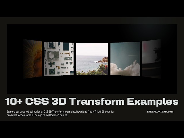 10+ CSS 3D Transform Examples