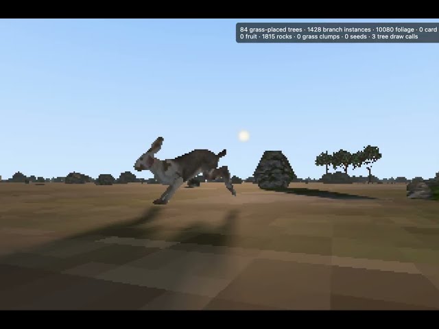 guys..hope you like it :) no unity, no unreal, webgl, with nature, wind & rabbits... #indiedev
