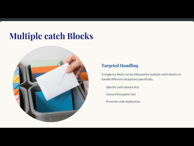 Certificate in Programming Using Java Course Video Series Module 6 Exception Handling and File IO