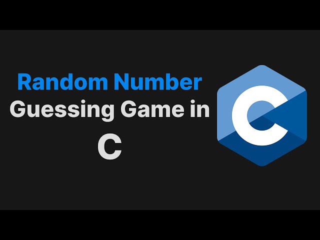 Simple Random Number Guessing Game - C Beginner Project