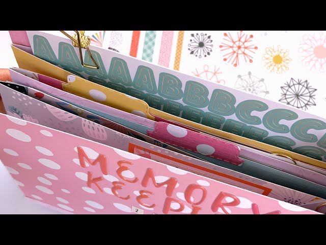 Memory Keeping File Folder Pocket Mini Album Tutorial Embellishment Swaps