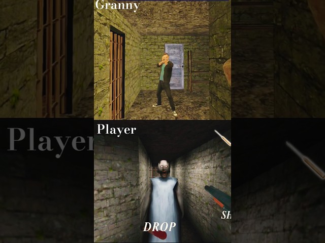 Granny 3 Player vs Granny View 😈 #granny #gaming #grannygame #shortvideo #shorts #horrorgaming
