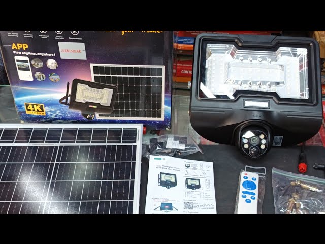 Solar Floodlight Camera 2 in 1 Pan Tilt Zoom Monitoring User Manual Configuration Installation Guide