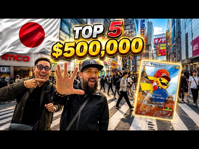WE BOUGHT THE MOST EXPENSIVE POKEMON CARDS IN JAPAN! Crazy but true 500k