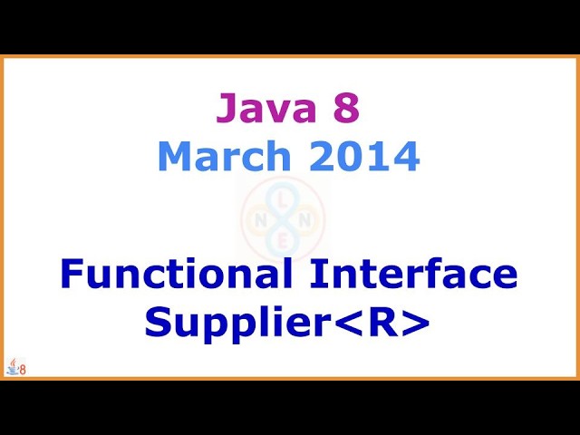 10 - Java 8 - Supplier