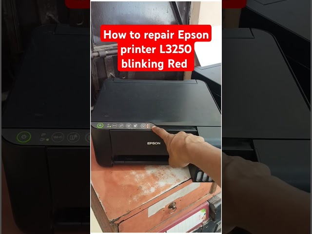 How to repair Epson printer L3250 red light blinking Full Video in  Des #printer #repair #EpsonL3250