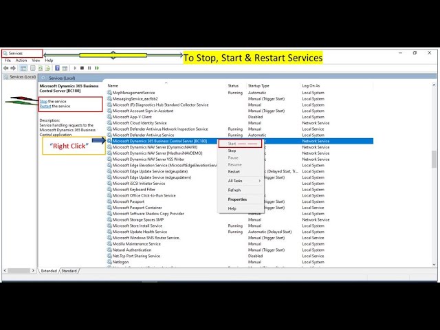 How-to Start Windows Services || Restart, Stop 'or' Disable Services || Use of services.msc command