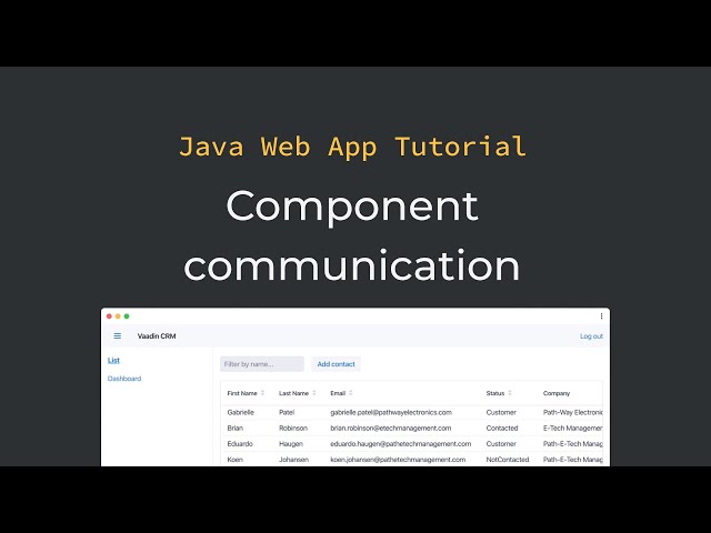 Java tutorial: Communicating between UI components in Vaadin  (part 10)