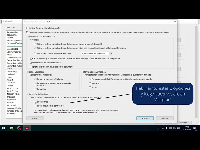 Configuración para Firma digital en Adobe - Code100