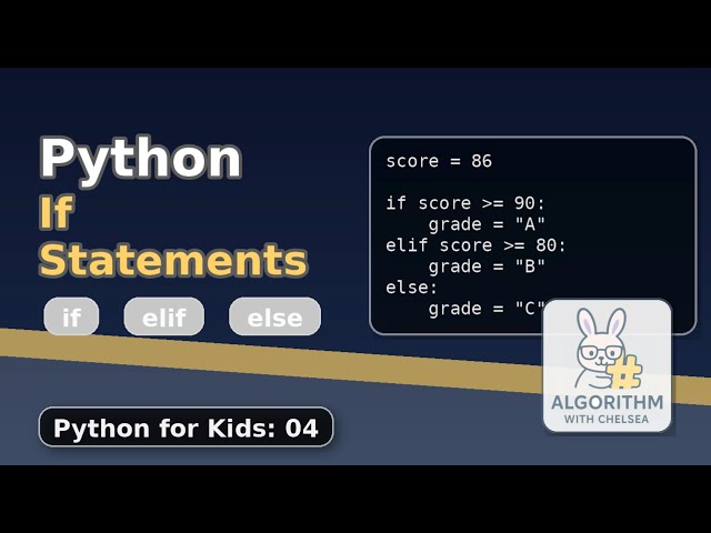 Python If Statements (Python for Kids 04)