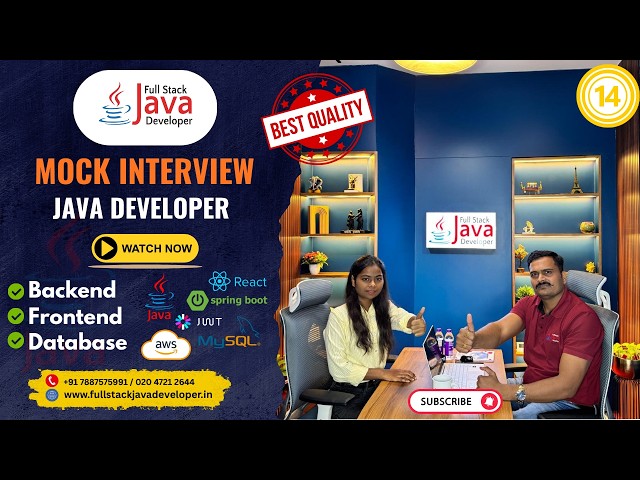 Java Developer Interview | Fresher |  By Mr. Kiran Jadhav
