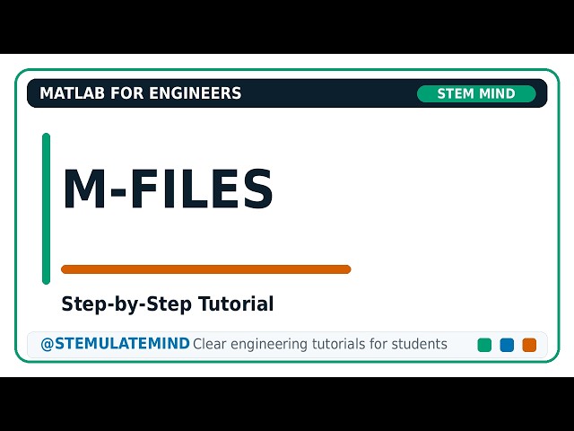MATLAB Function M-Files Practice Exercise 6.1 | Step-by-Step Tutorial