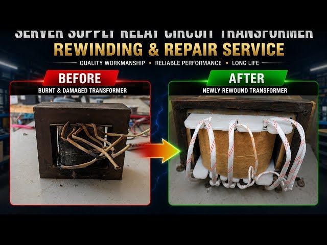 Automatic Voltage Stabilizer Transformer Rewinding | Burnt Transformer Repair