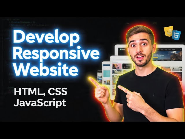 Responsive website using HTML CSS and JavaScript 